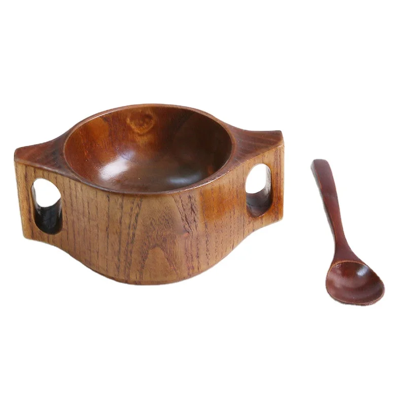 

Wooden anti-scald and anti-fall baby cup, Wood color