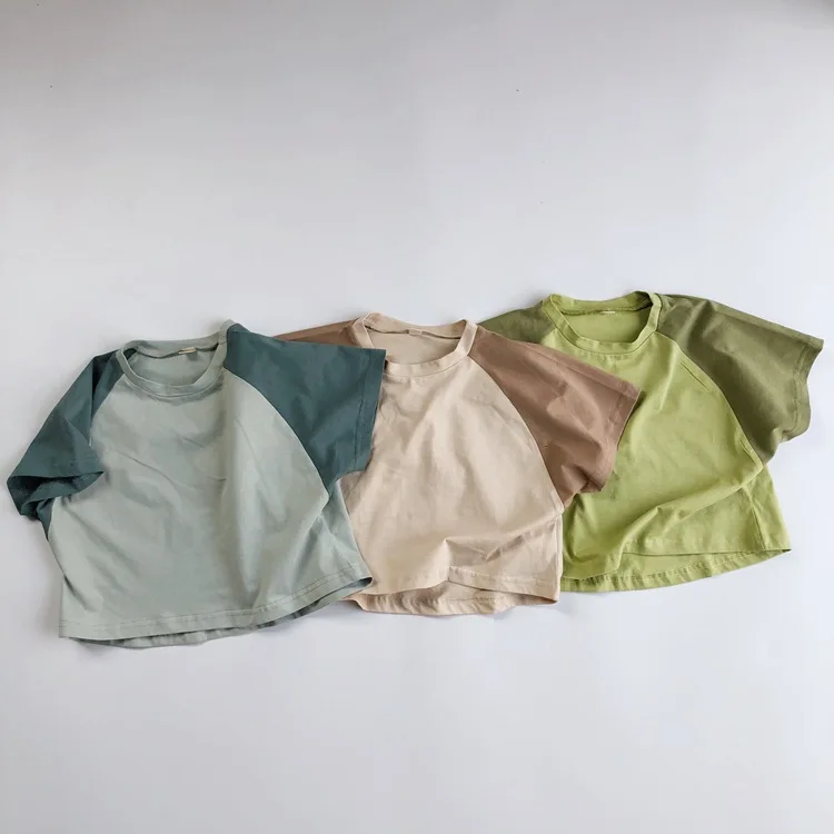 

2020 Summer Patchwork Children's T-shirt Children's Clothing Wholesale, Customized color