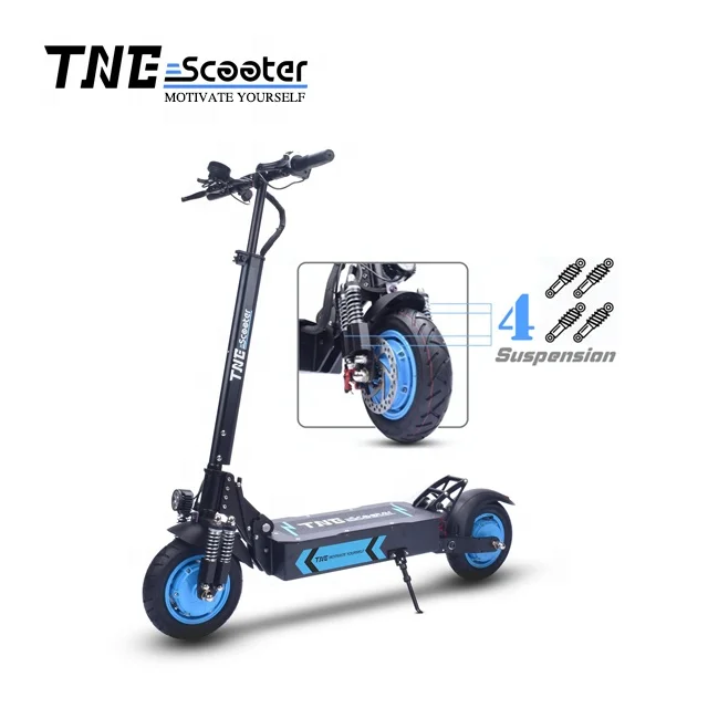 

2020 CE adult 10inch V4 plus 52V 2600w foldable fast trotinette electrique scooter 2000w, Black withblue