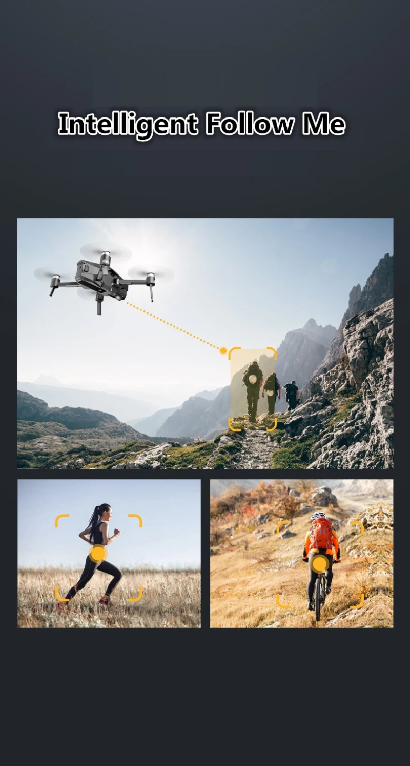 Apex 4drc Professional Helicopter Drones Follow Me Foldable Dron Rc