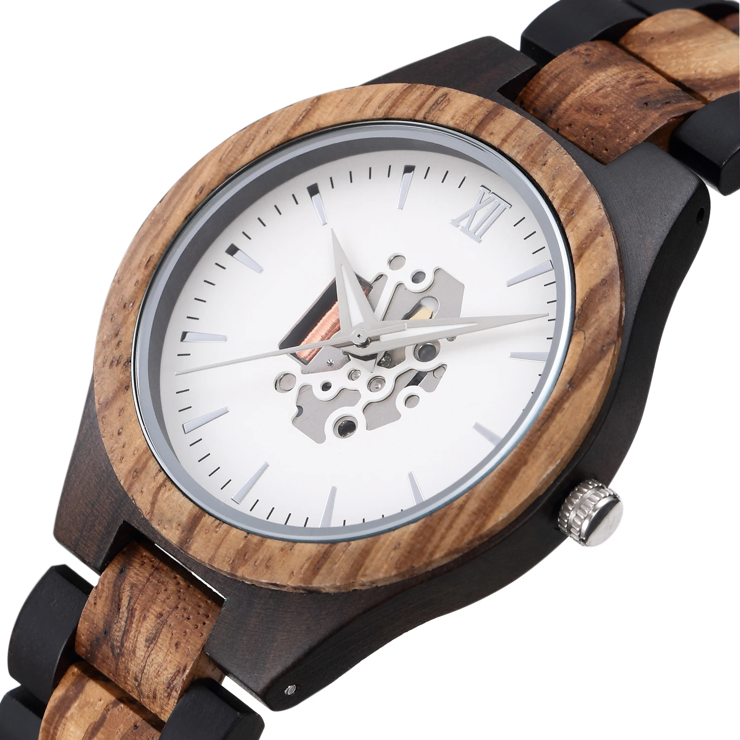 

Hot Popular ISO Certificate Customized Available Custom Design shenzhen watch wood skeleton wristwatch zebra Wholesale from Chin