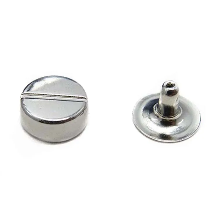 

Fashion Custom Leather Metal Flat Head Rivets And Studs For Leather Shoe and Bags