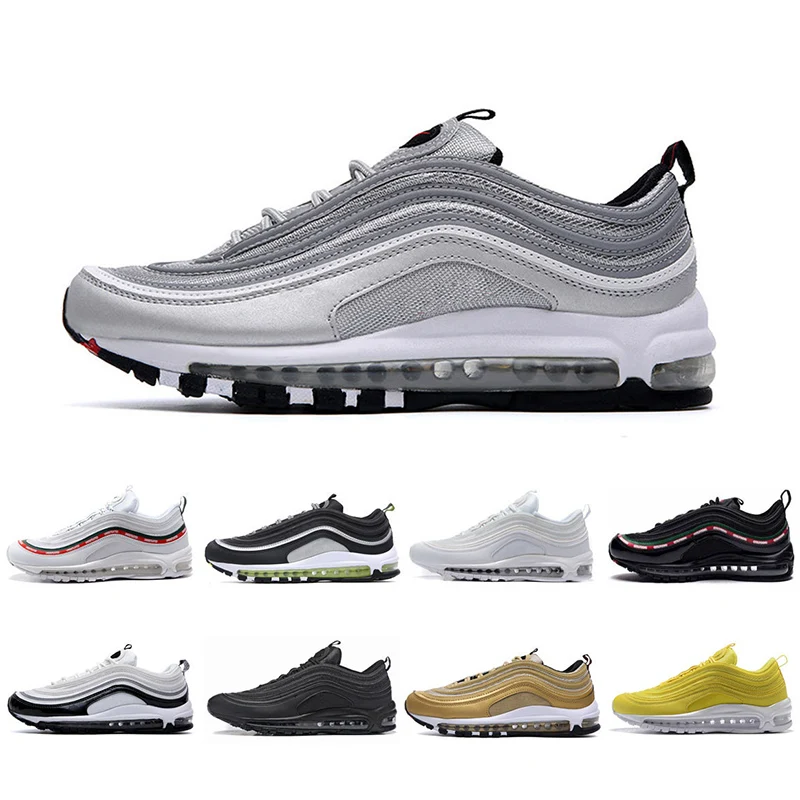 

Wholesale new style 97 bullet reflective full palm air cushion men's and women's running sneakers