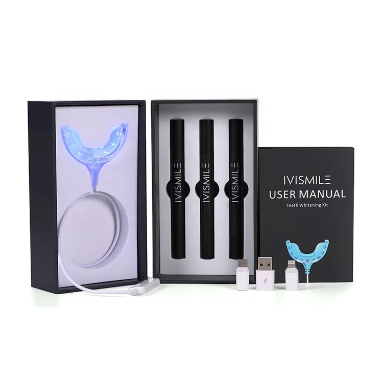 

IVISMILE Shenzhen Smile Technology Co LTD 18%CP tooth whitening gel anti-allergic Pens Home Teeth Whitening LED Light Kit