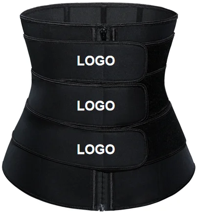 

Customized Logo Long Torso Waistrainer Support Latex Steel Bone Belt 3 Beltwaist 3 Strap Waist Training, Black,fuchsia