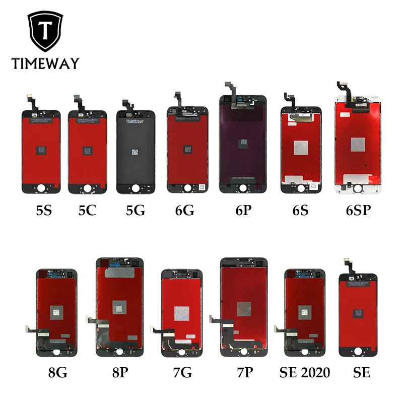 

TIMEWAY mobile phone LCDs accessories New Arrive High Quality Lcd screen for i phone lcds 6 7 8 9 S X Xs Xr max display, Black and white
