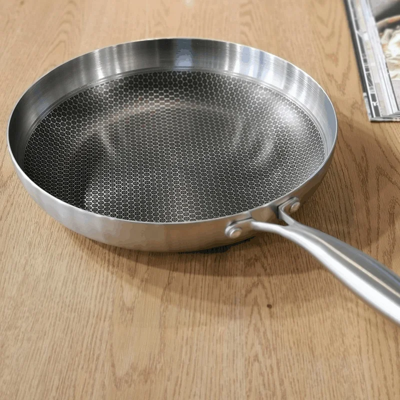 

Perfect Heat Distribution Frying Pan Stainless Steel Non-Stick Frying Pan