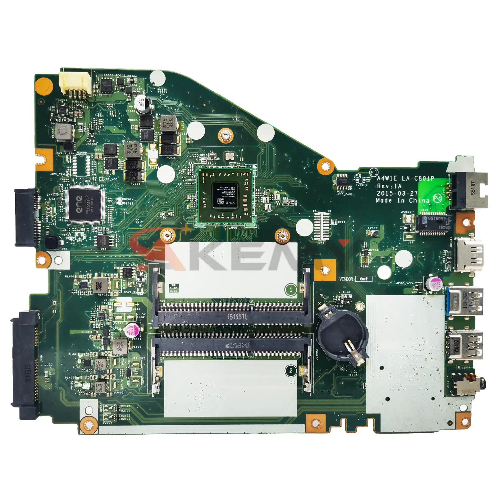 

LA-C801P For ACER Aspire ES1-420 ES1-421 Notebook Mainboard A4W1E NBG1F11004 NBG6X11005 E1 A4 A8 DDR3L Laptop Motherboard