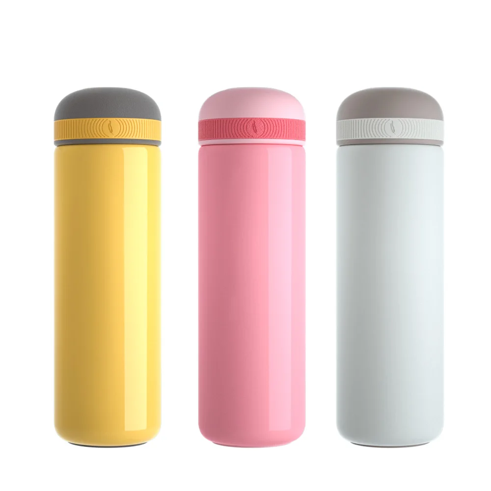 

2021 Super Light Double Wall 316 Stainless Steel Insulated Water Bottle with Hidden Handle, Customized color