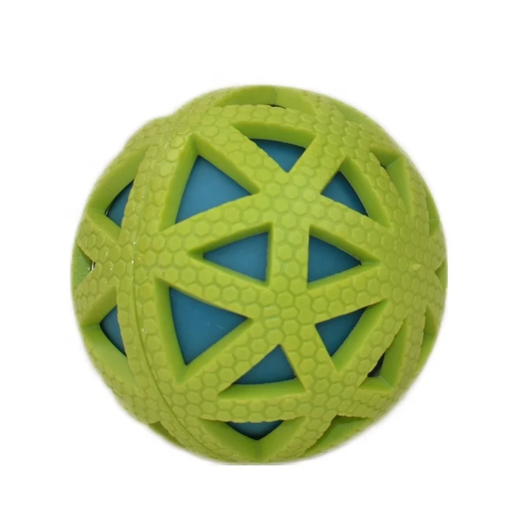 

Dog rubber squeaky tooth cleaning ball, Customized