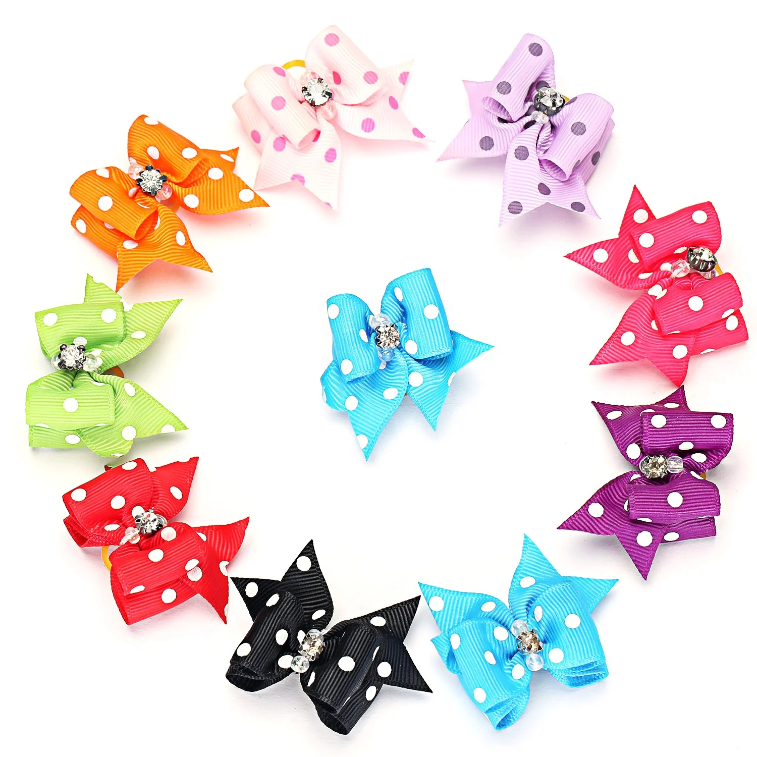 

Free Sample Mix Colors Wholesale Pet Cute Puppy Dog Hair Bows Grooming Accessories Dog Grooming Bow