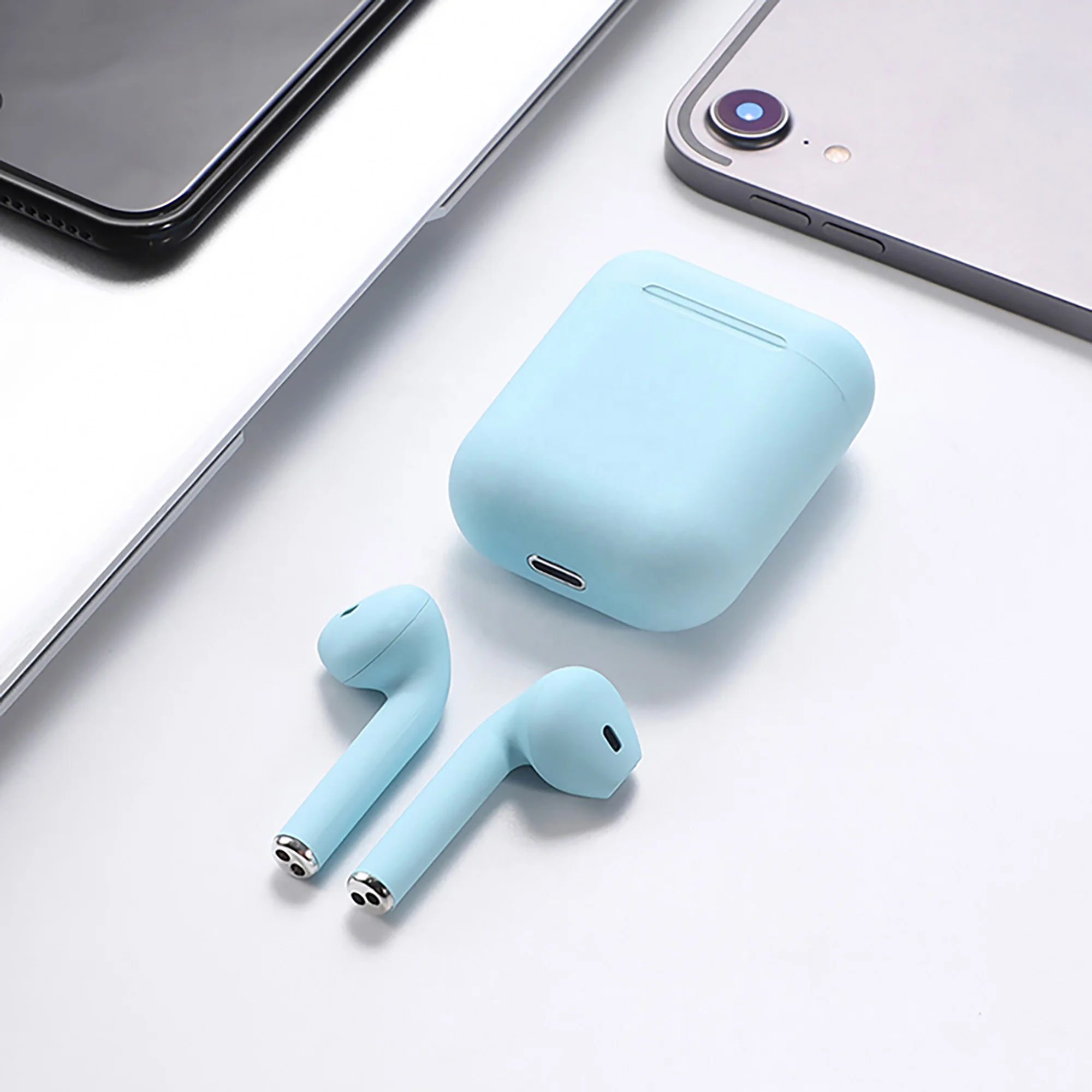 

Amazon Eaby Best Selling Inpods I12 Tws Macaron Color I12 Tws Wireless Earbuds Tws I12 Earphone For Iphone12, Customize