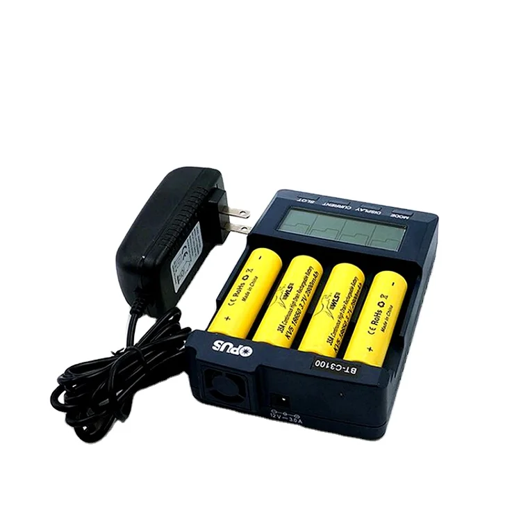 

2021 Opus Bt - C3100 V2.2 Digital Intelligent 4 Slots Lcd Battery Charger For Li-ion Nicd Nimh aa Batteries