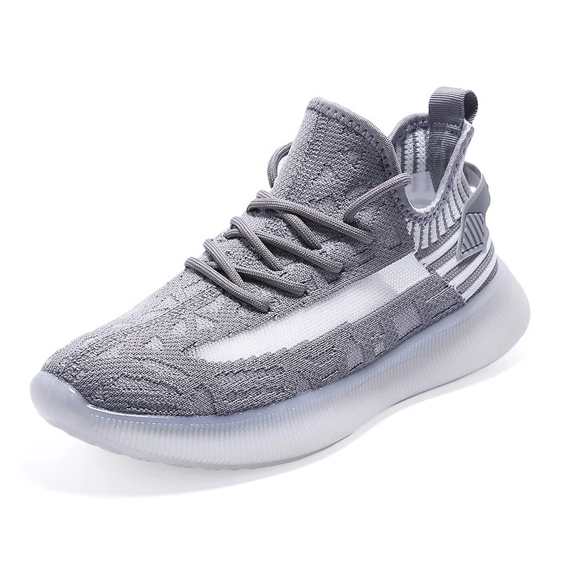 

2021 spring new mesh fabric men's sports casual shoes breathable non-slip European and American large size wholesale, White,black,grey