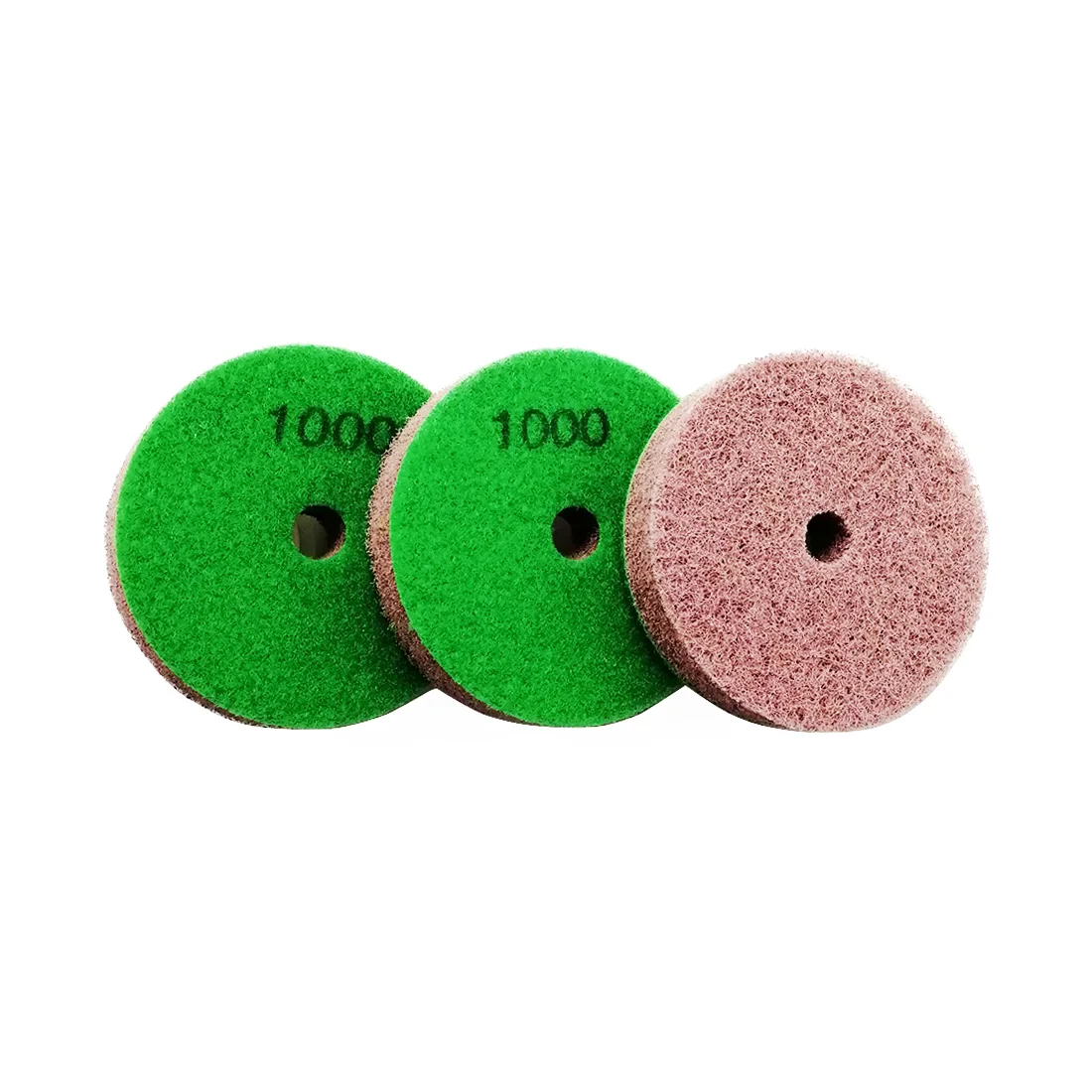 Thickness 25mm 4 Inch Diamond Wet Sponge Polishing Pads Finishing Pads for Softer Stones Marble Sandstone