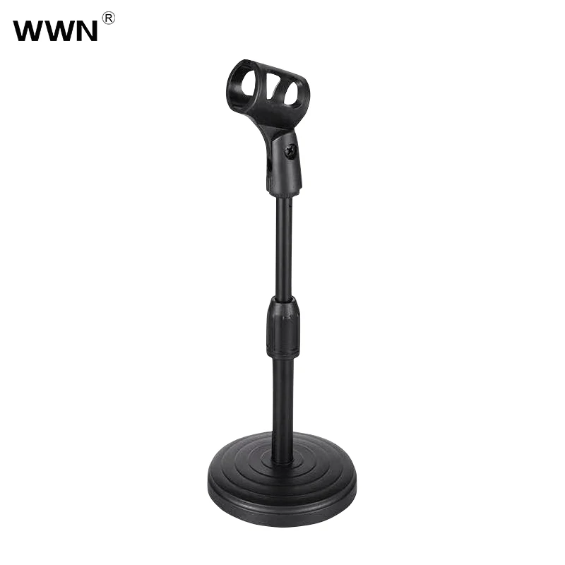 

270mm~360mm Live broadcast/singing/meeting/chat metal base Disc microphone floor stand