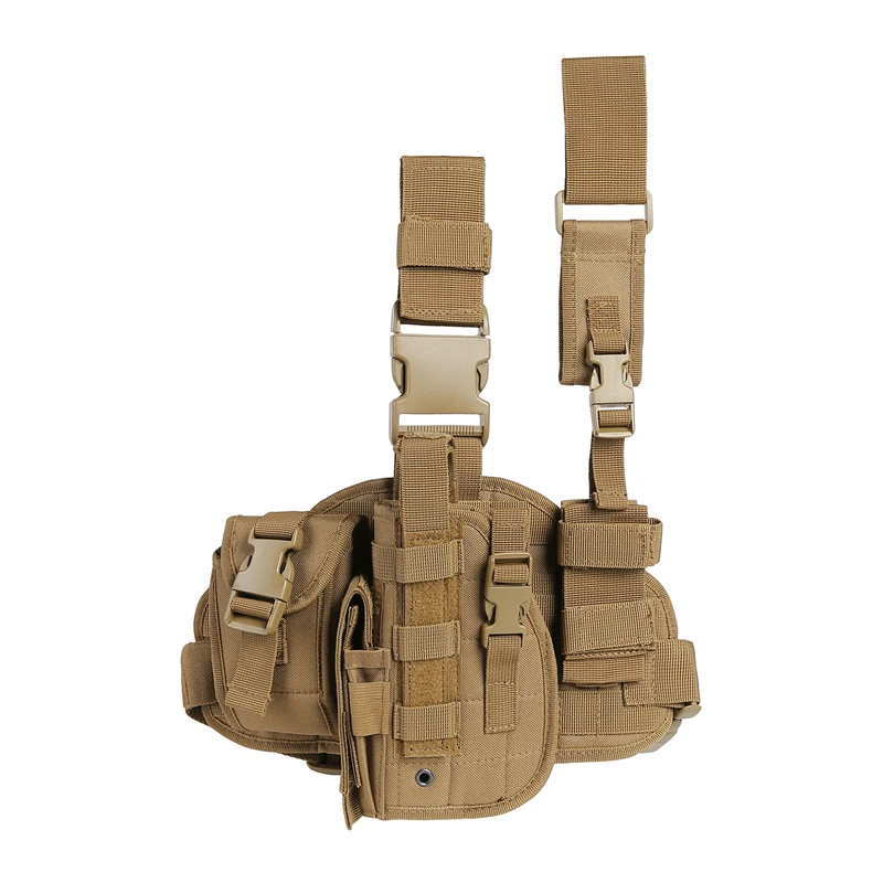 

US shipping 600D polyester easy carry tan Portable tactical gun bag
