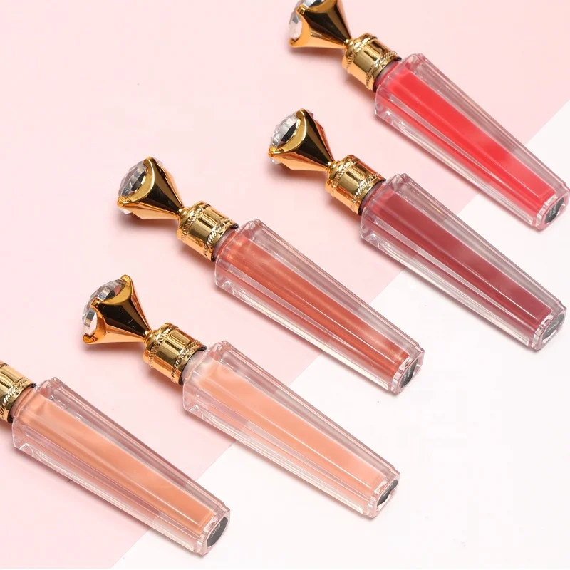 

Wholesale no logo waterproof glossy lipgloss colors shimmer high quality vegan glossy private label lip gloss