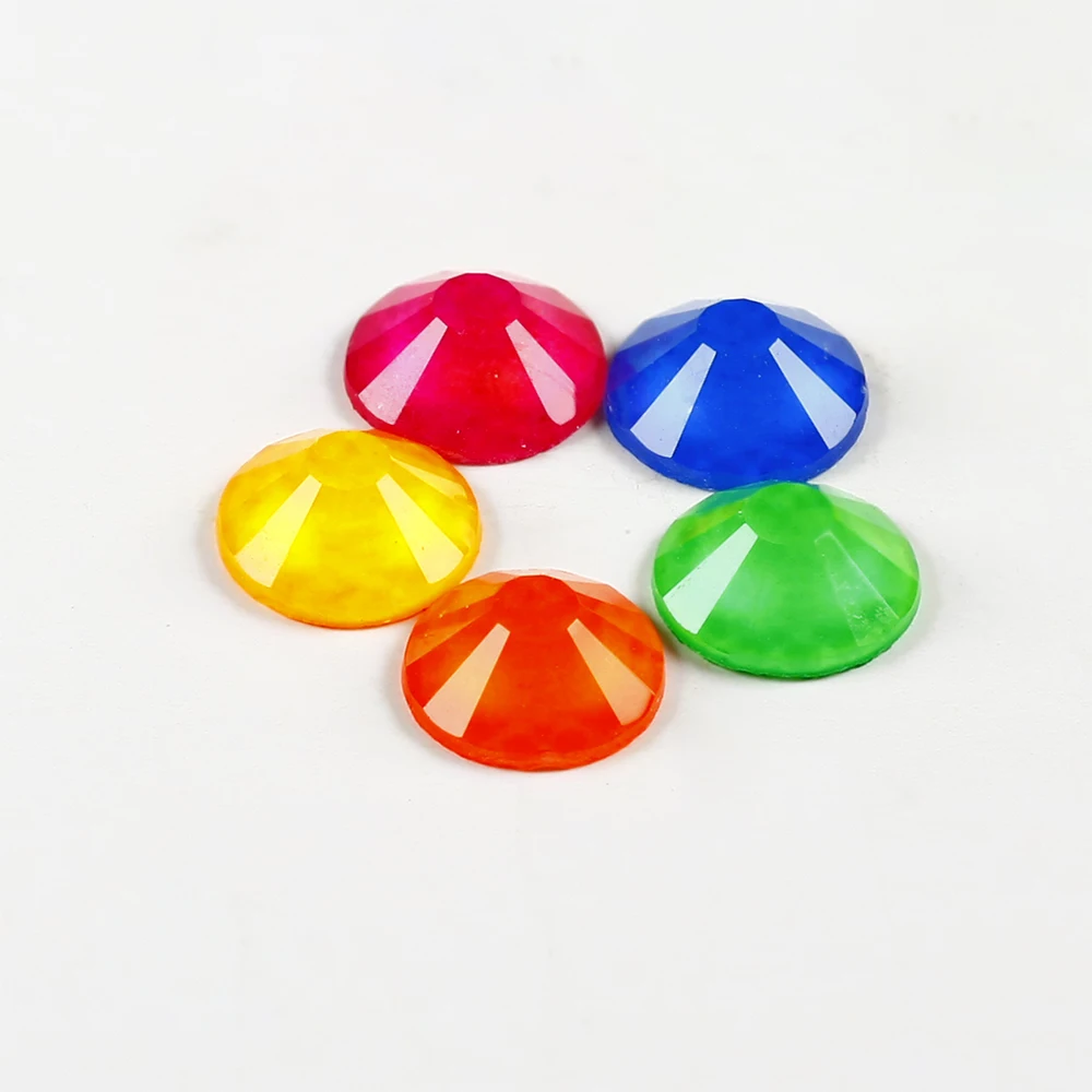 

high quality UV neon glitter Flat back Glass Rhinestone strass