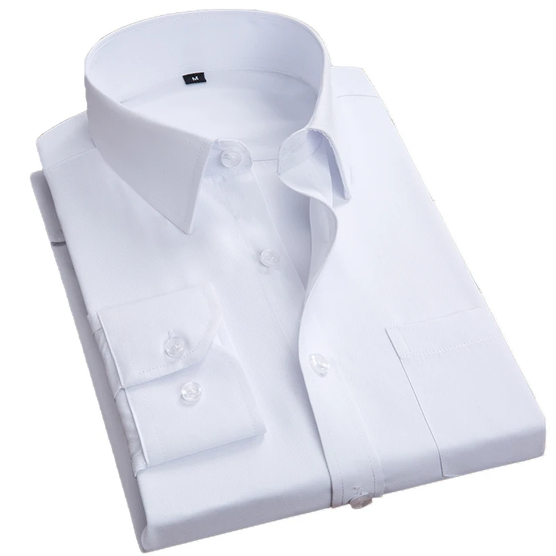 

Men's solid work suit cotton stand tie pocket jacket formal suit shirts, Picture shown
