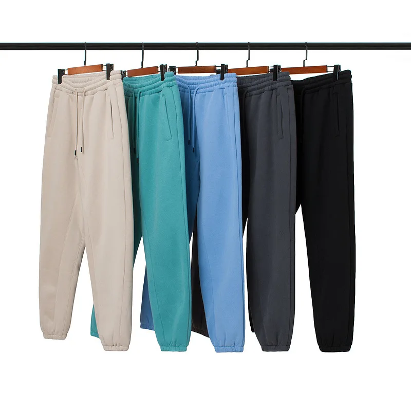 

Wholesale Autumn Solid Color Warm Loose Cotton Thermal Fleece Fabric Gym Sweatpants Custom Sportswear Sports Joggers, As above