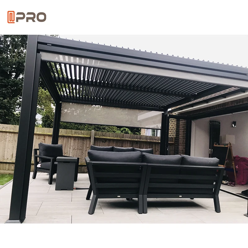 

Aluminium Alloy Listen Herraje Sun 2Story Madera Mobile Pergola, Customized colors