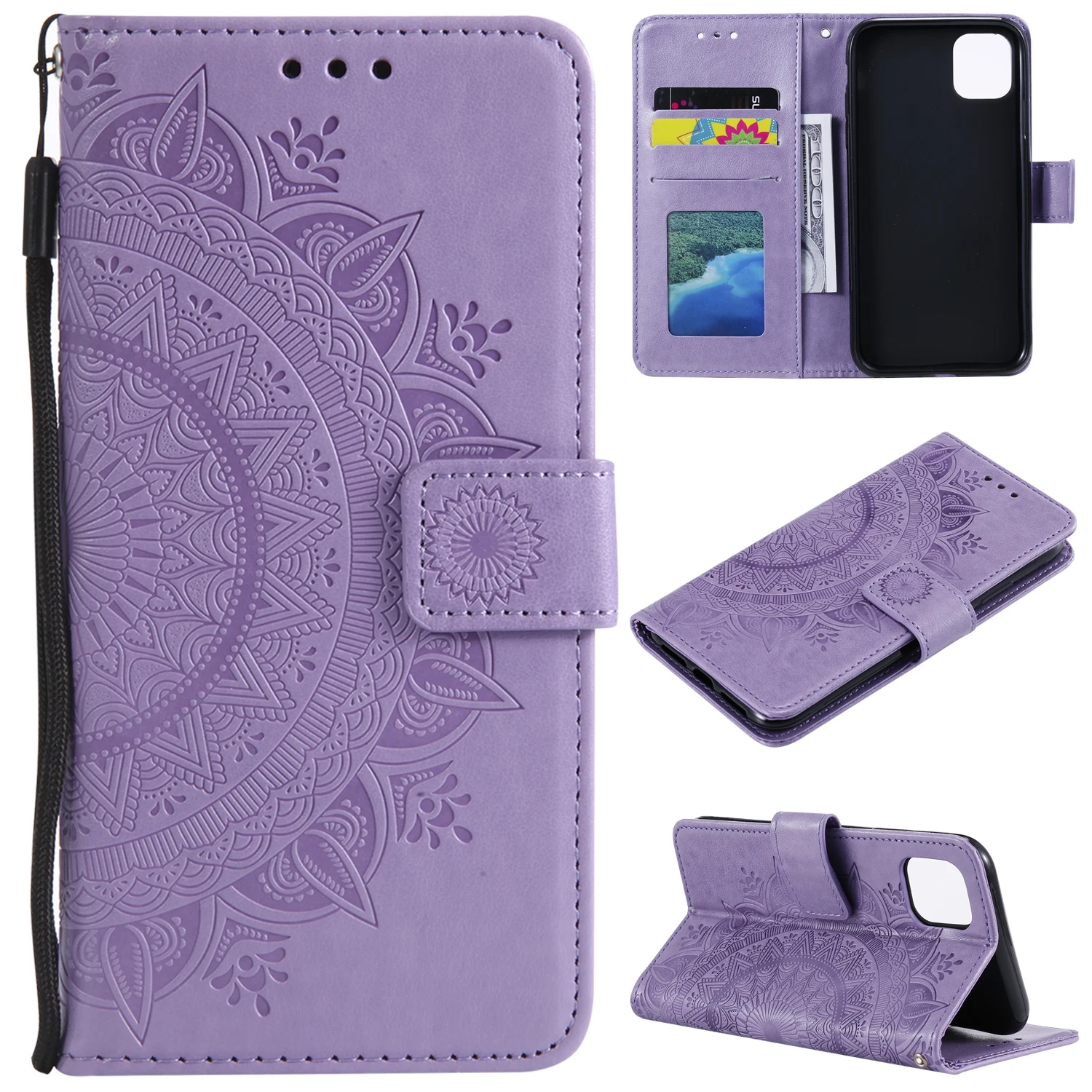 

Custom Luxury Protective leather wallet Flip Pu Leather Case For Iphone 12 13 pro max