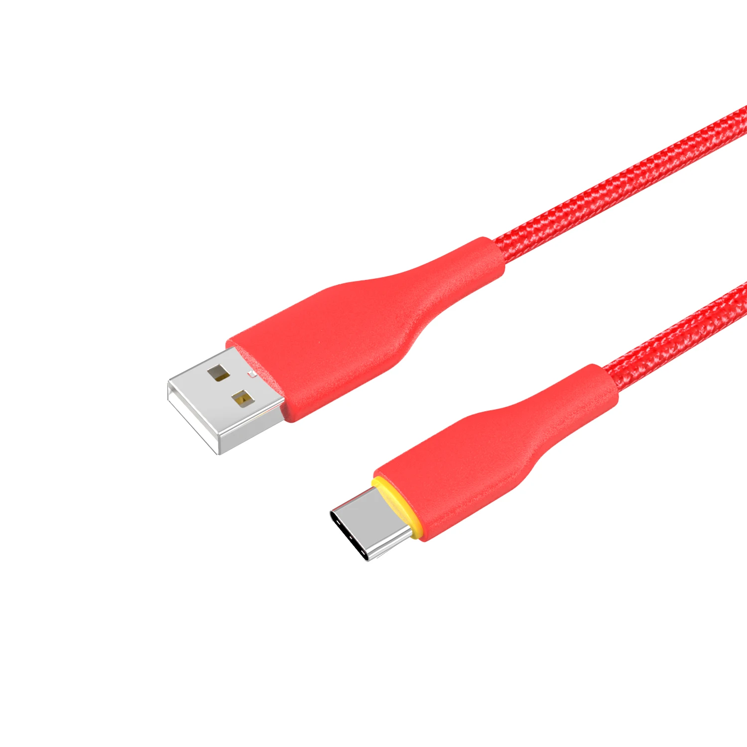 

Free sample USB Type C Cable Quick Charge 3A 480Mbps USB C Fast Charging For Phone Data Cable, White/red