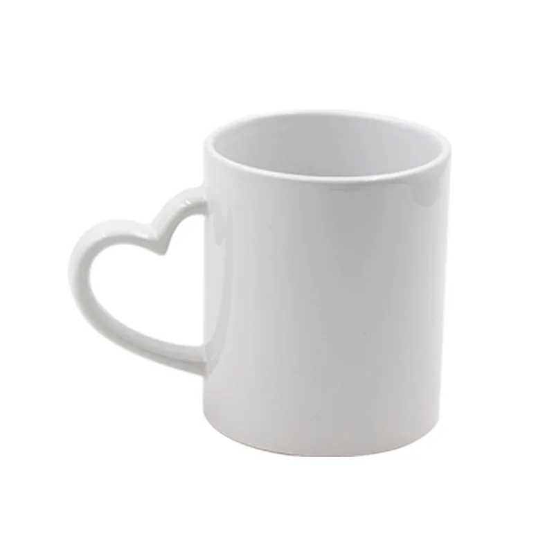 

Feiyou 300-400ml wholesale custom logo white single wall eco friendly ceramic coffee mug with handle