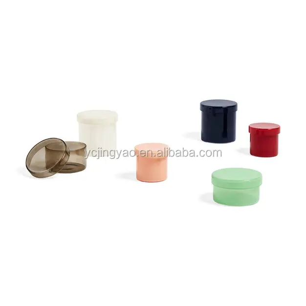 

Wholesale Decorative Small Colored Glass Storage Jars and Containers with Glass Lids, Red orange brown mint