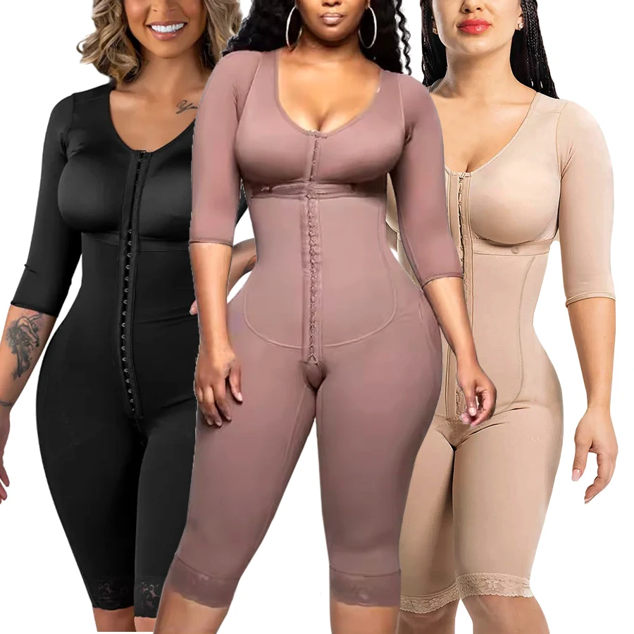 Seamless High Compression Tummy Tucker Waist Trainer Shapers Slimming Girdle Cosets Full Body Colombian Fajas Shapewear Bodysuit