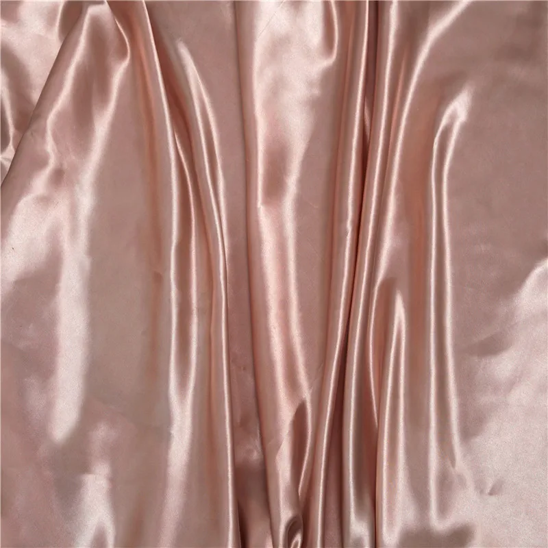 
wholesale shiny spandex polyester silk satin fabric for dress 