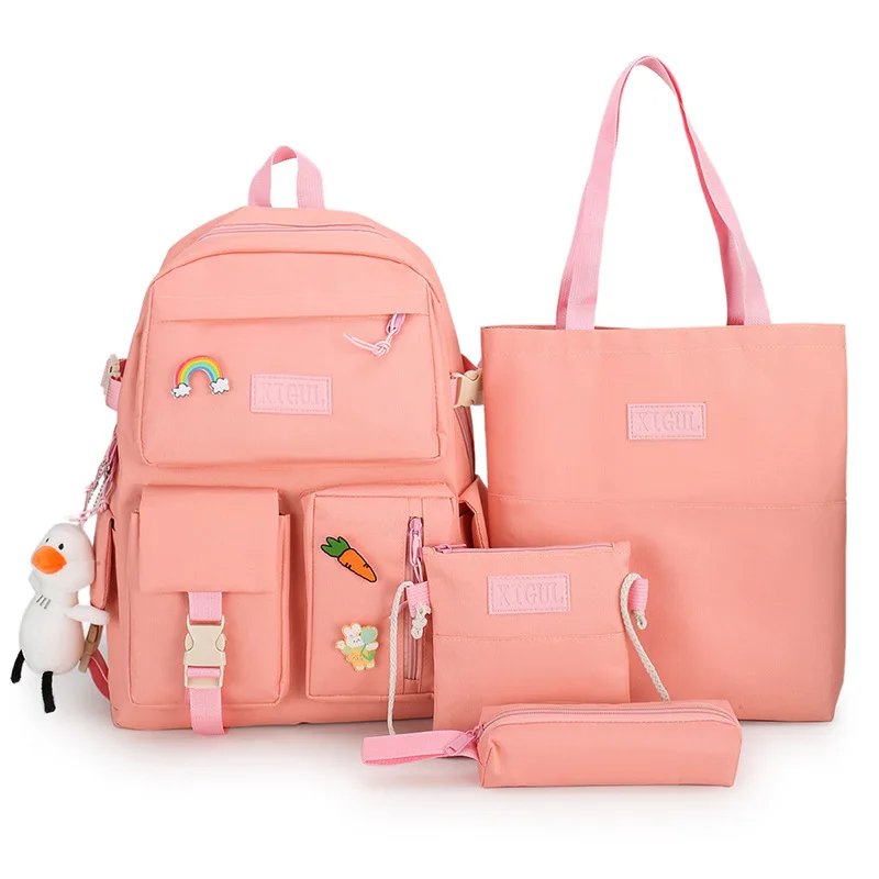 

Newest Hot Large Japanese Style Pink Lovely School Backpack Set Bag, Many colors