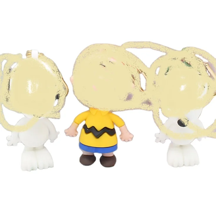 

factory direct sales Cartoon key chain pendant soft glue Charlie Brown dolls promotional gifts wholesale TP-22096, Custom color or as photos