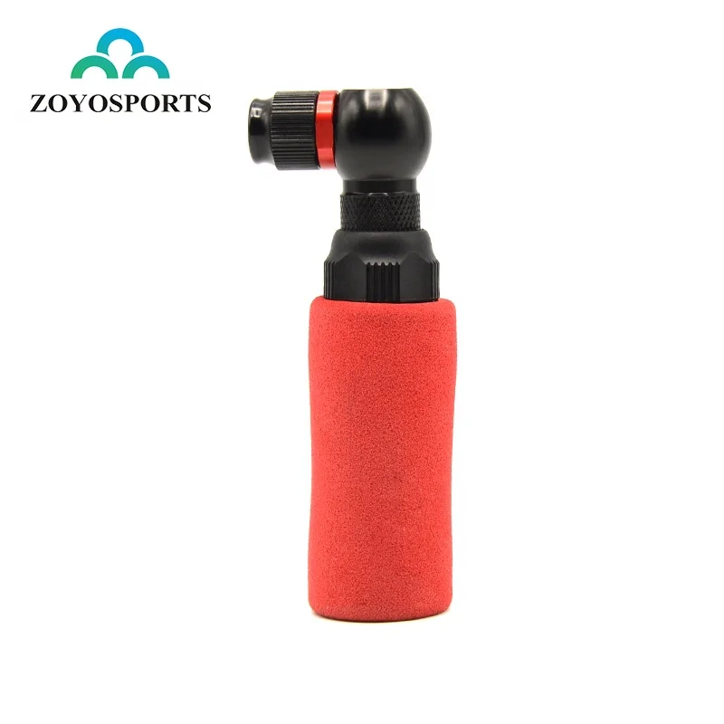 

ZOYOSPROTS BIKE TOOL No CO2 Inflator with Cartridge Storage Canister Quick Easy for Road Mountain Bikes Bicycle Tire Pump, Black(or custom )