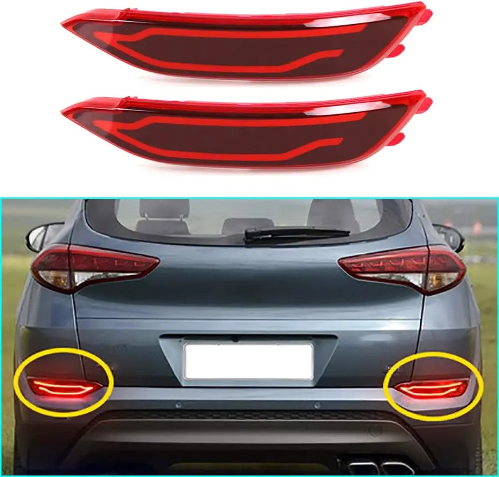 

Super Bright Rear Lights Brake Lamp for Hyundai Tucson 2015 2016 Super Bright Car Bumper Reflector Lamps Tail Lights Assemblies