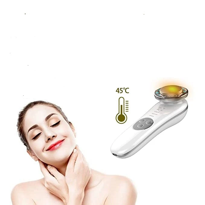 

USB Rechargeable 5 in 1 led skin tightening device Ultrasonic Portable Photonic Face washing beauty machine