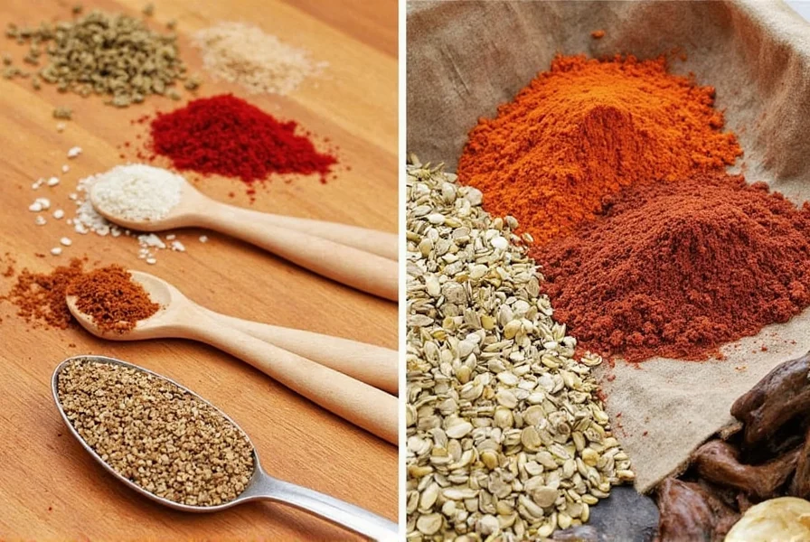 Clay container with spices