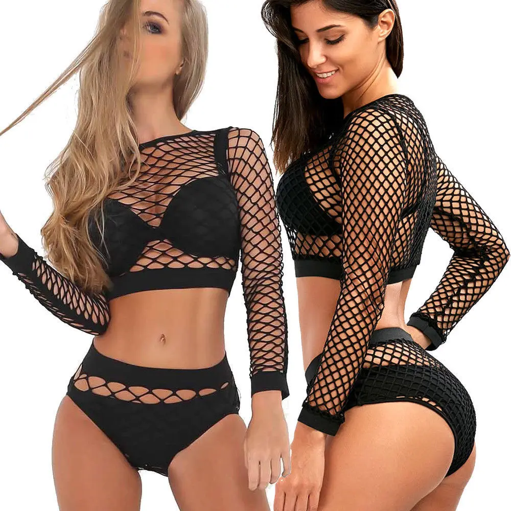 fishnet swimwear