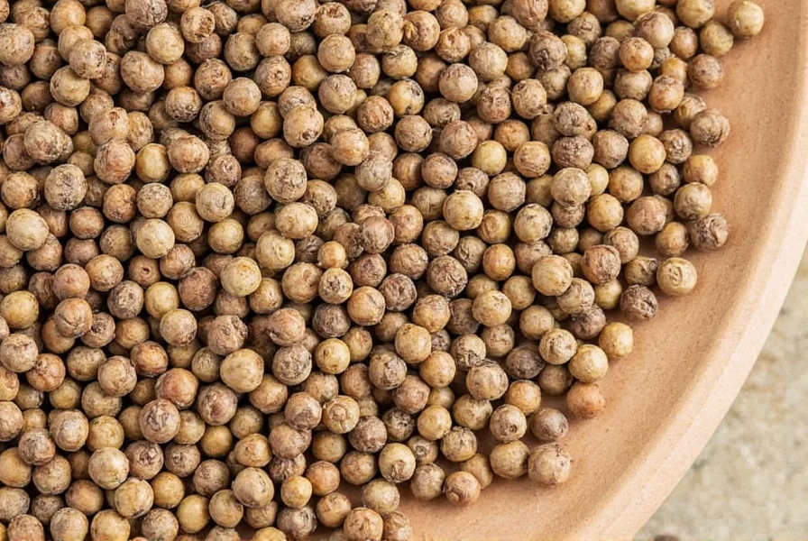 Close-up of different colored peppercorns