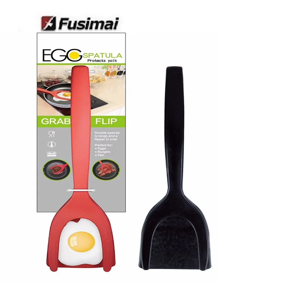 

Fusimai Egg Spatula Turn Over The Shovel Kitchen Tools 2 in 1 non-stick fried egg turner silicone spatula