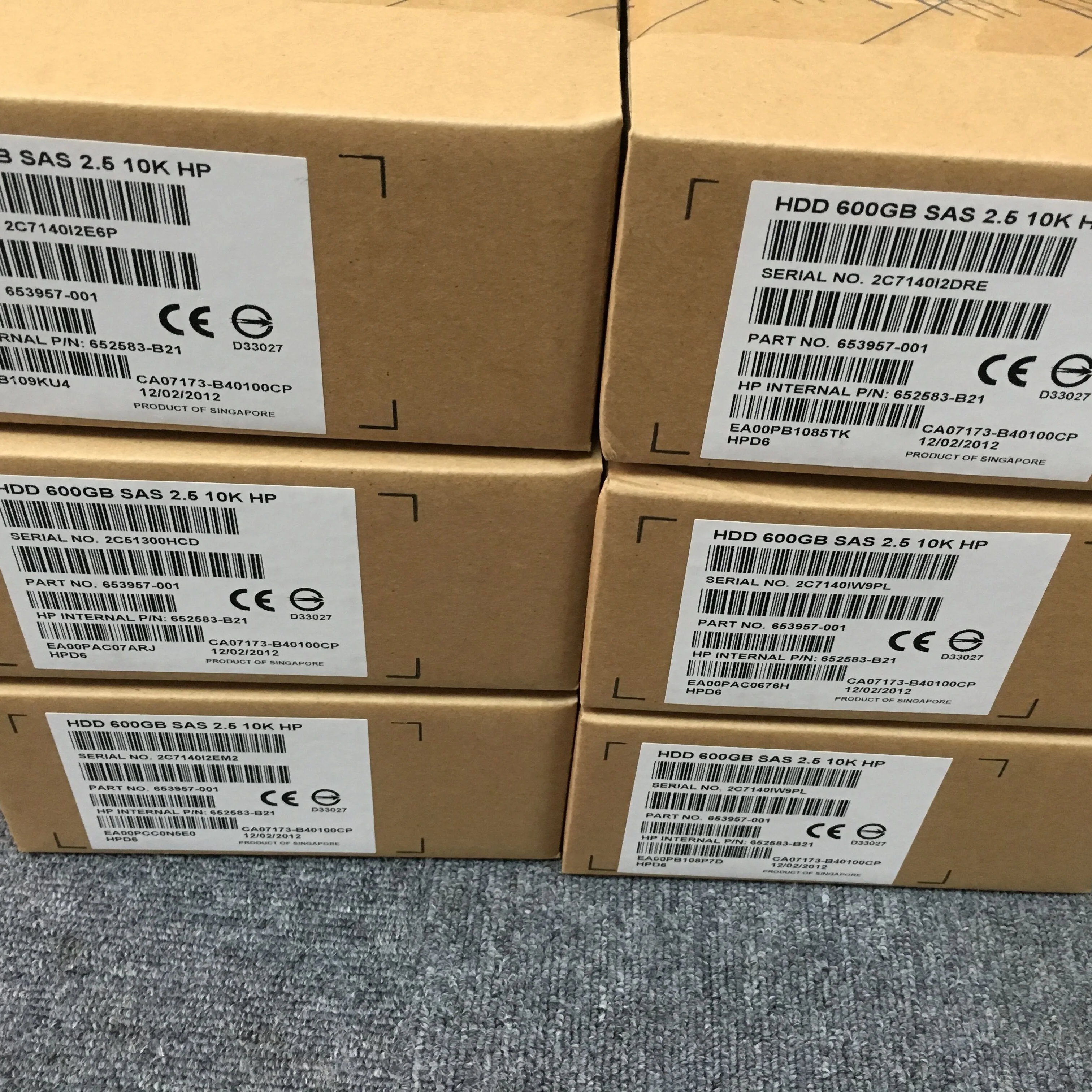 652583-B21 600GB 6G SAS 10K 2