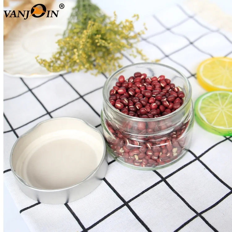 

Empty Clear Round Sea Salt Peppers Spice Storage 100ml Glass Spice Jars Packaging