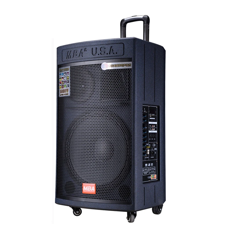 Mba Big Power Portable Karaoke Speaker 18 Inch High Quality Super Pro