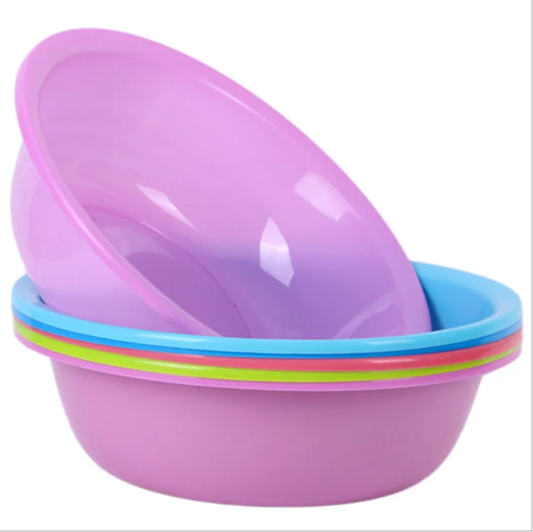 

Household plastic basin washbasin Binary daily necessities promotional gift basin, Multicolor