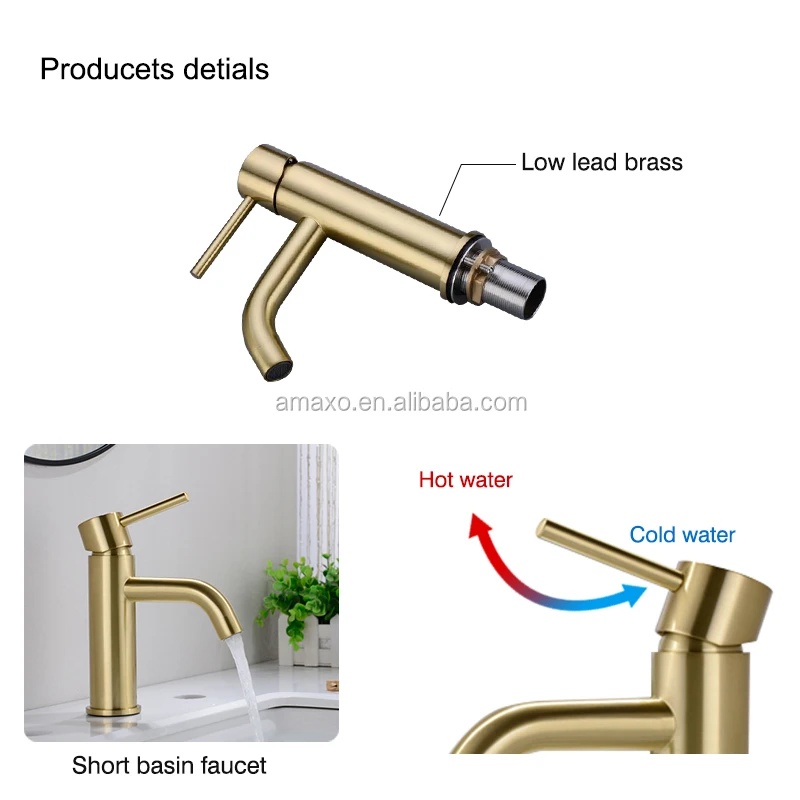 Aida Sanitary Ware Water Saving Faucet Brass Body Tap Single Range