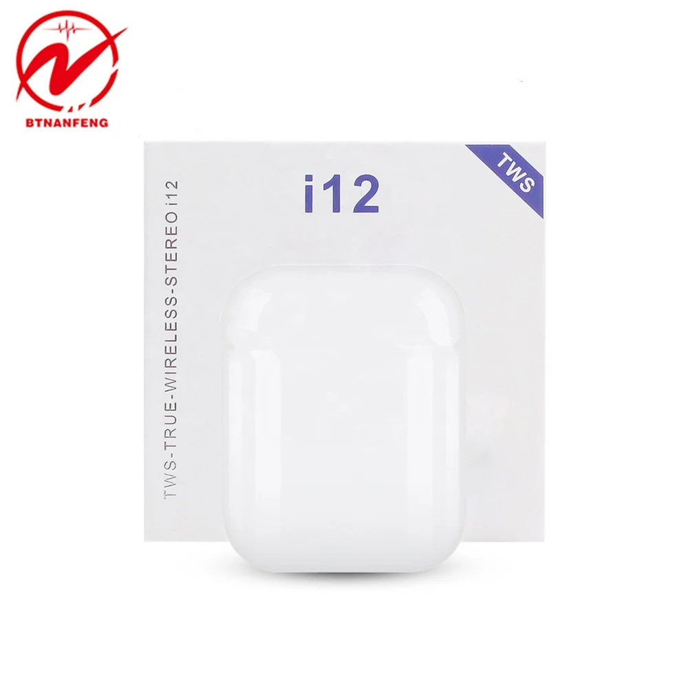 

Hot selling twins touch i12 V5.0 TWS stereo earbuds earphone i12 headphone with charging case wireless charging i11 i13 pro