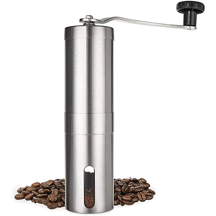 

Portable Stainless Steel Hand Coffee Grinder Manual Coffee Bean Grinder Manual Coffee Grinder with Adjustable Setting