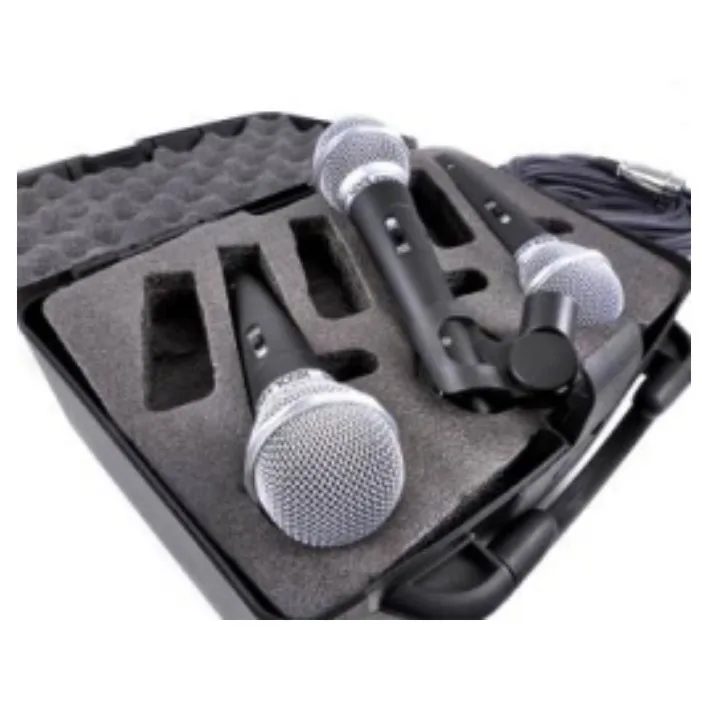 

KOOL SOUND Professional Hyper Dynamic Wired Microphone 3 packs with 8 meters and carry case