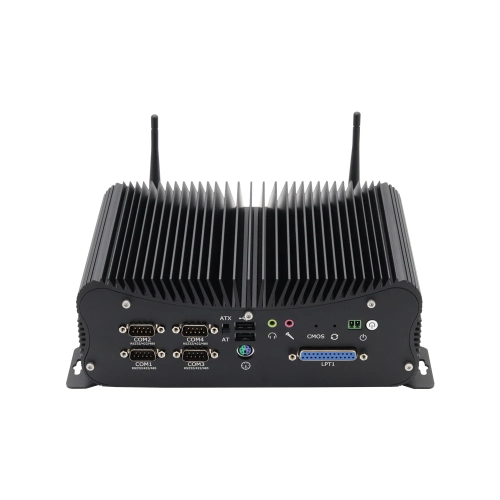 

10th Gen Industrial Fanless Mini Computer i7 10510U i5 10210U Rugged PC 6*COM 2*Lans 8*USB GPIO LPT HD VGA 4G WiFi